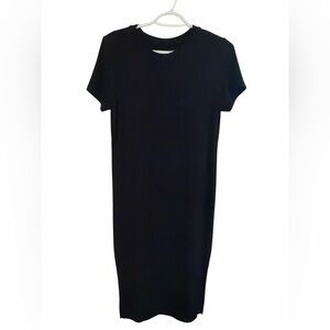 A Pea in the Pod Maternity Soft Black Midi Dress size M